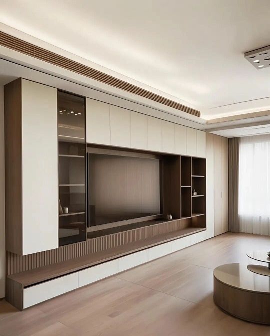 明年大范围流行的满墙电视柜,高级感十足! 明年开始大范围流行 满墙电视柜!真的是太高级了! - 家居知识