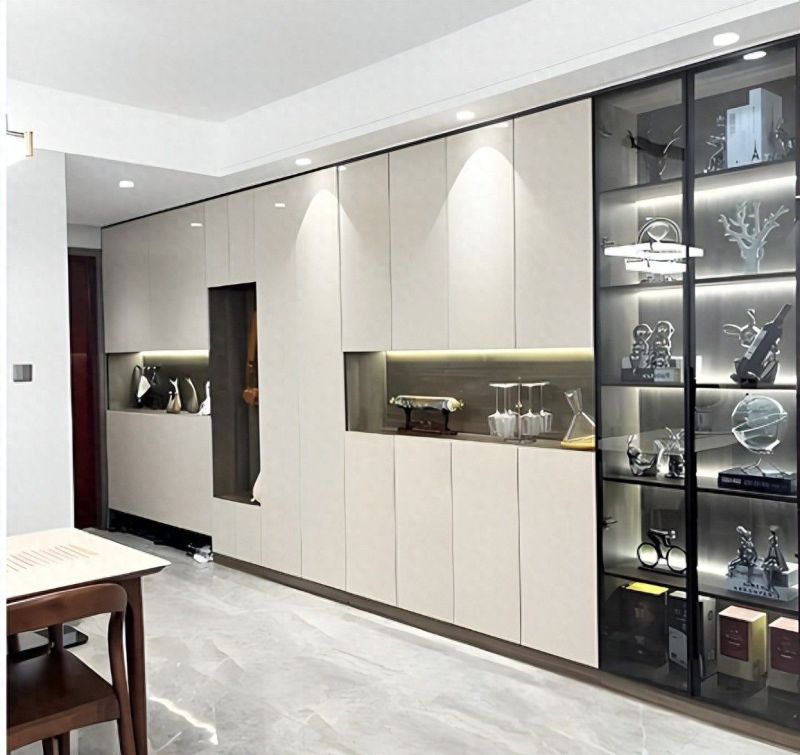 小户型家装，高级感鞋柜+餐边柜+电视柜一体设计攻略