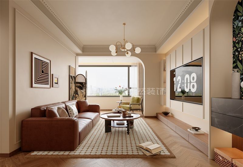 合肥润成中心109㎡中古风装修效设计 - 家居知识