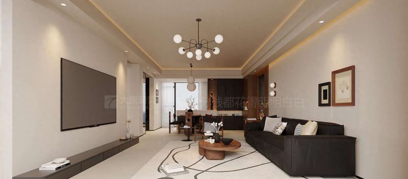 134㎡中古风装修，自然光影与空间的诗意对话