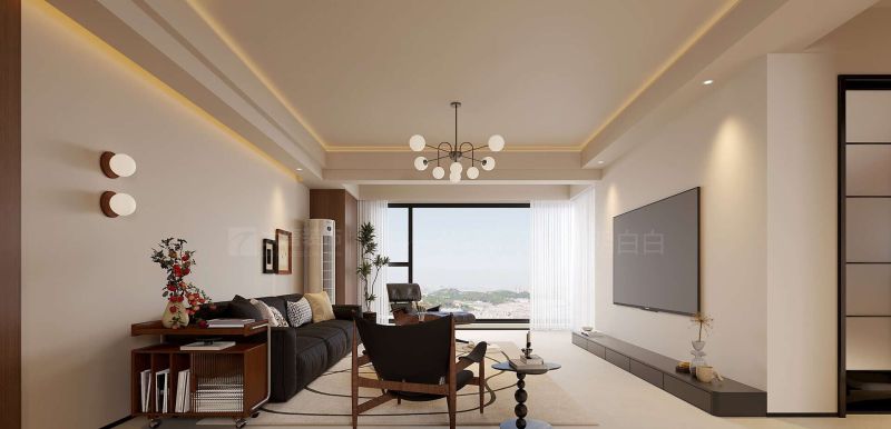 株洲装修设计：134㎡中古风装修，空间与自然光线的静谧对话 - 家居知识