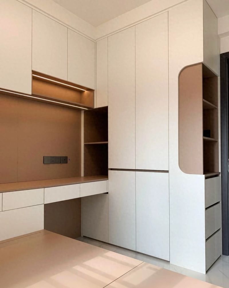 全屋定制衣柜书桌设计 - 家居知识