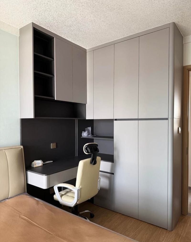 全屋定制衣柜书桌设计 - 家居知识