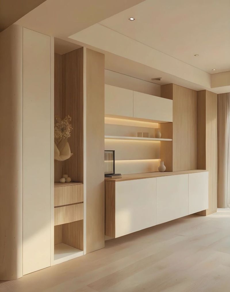 原木极简风餐边柜酒柜设计,打造自然舒适家居空间 原木极简餐边柜酒柜设计 - 家居知识