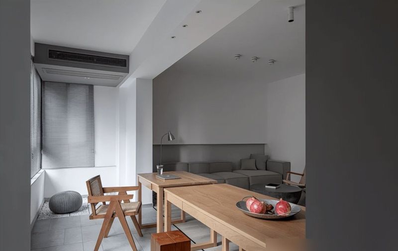 98㎡极简风的家，全屋高级灰+原木风，格调十足 - 家居知识