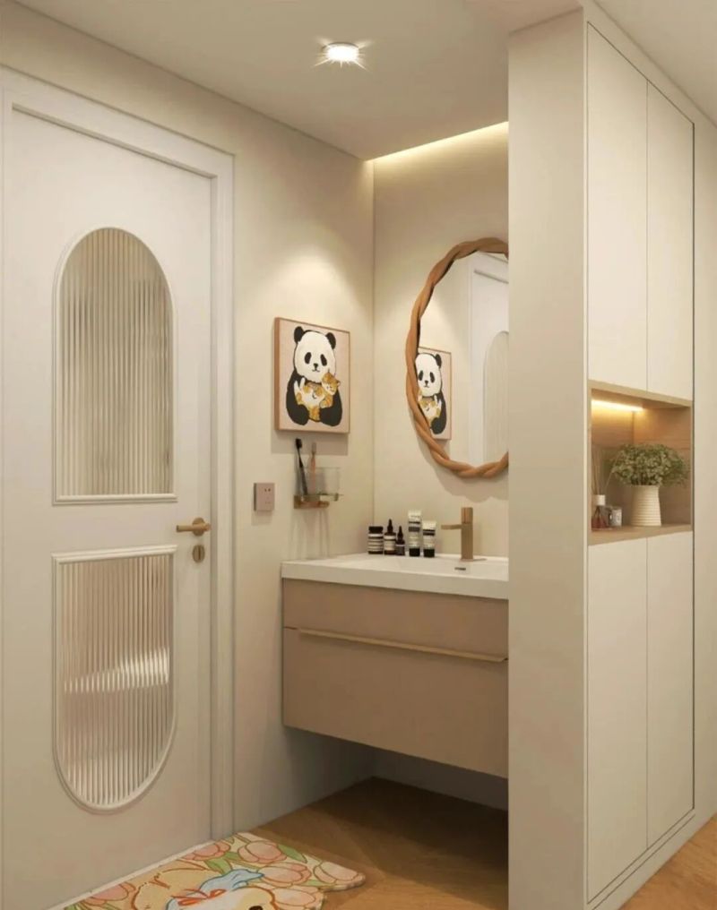 干湿分离卫生间隔断柜设计灵感集锦 干湿分离卫生间隔挡柜设计合集 - 家居知识