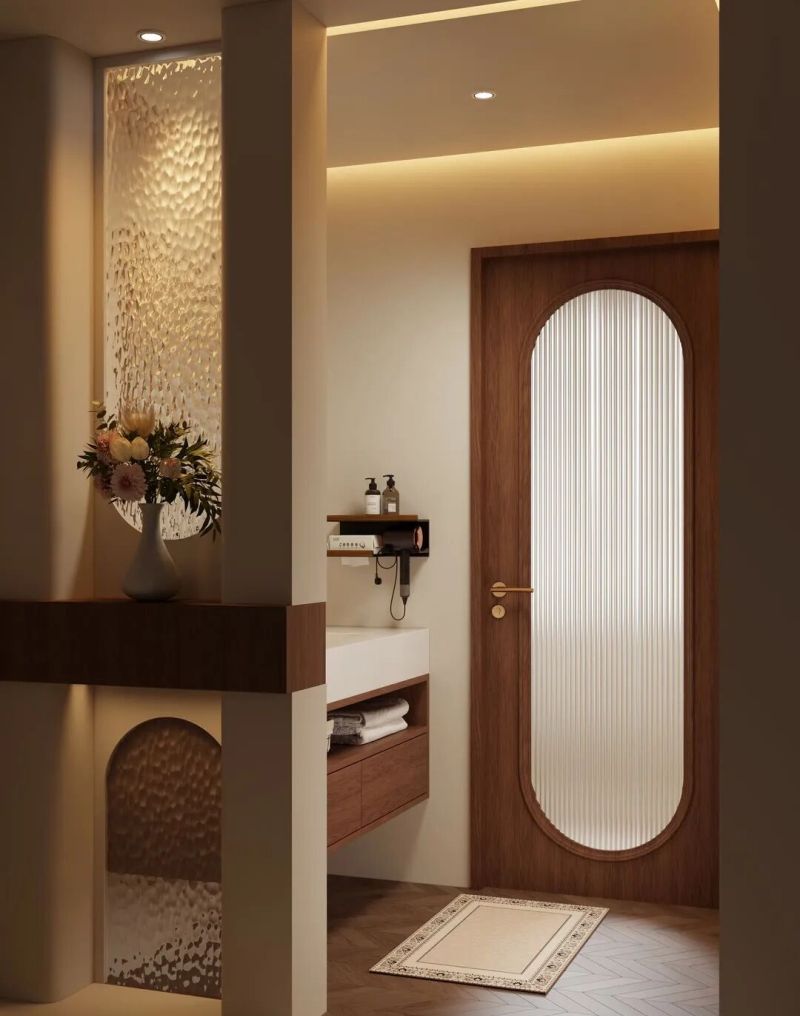 干湿分离卫生间隔断柜设计灵感集锦 干湿分离卫生间隔挡柜设计合集 - 家居知识