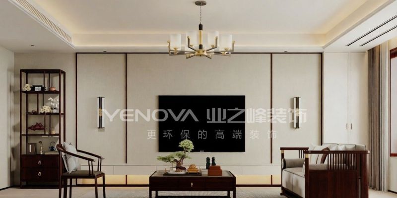 唐山熙湖九里160平方米新中式风格装修效果案例|业之峰装饰 - 家居知识