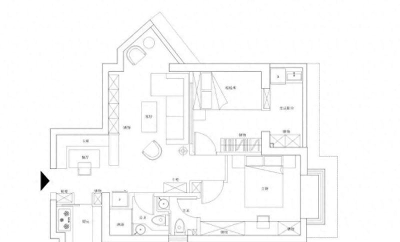 78㎡日式小宅，简约设计+人性化公卫，打造舒适生活空间