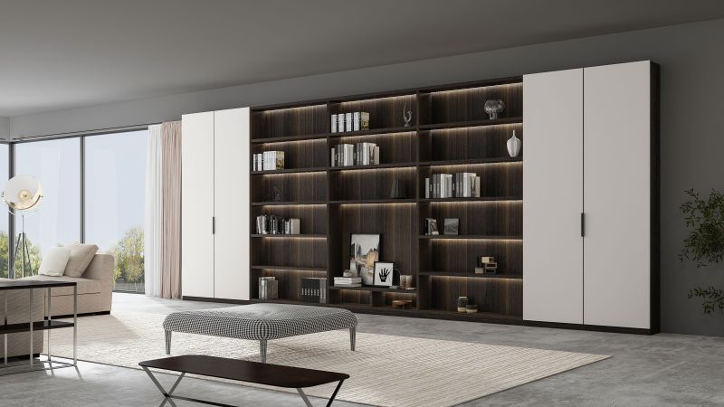 定制书柜做对这5点，客厅秒变小型图书馆，藏千本书不杂乱 - 家居知识