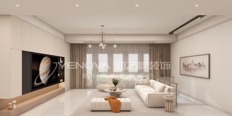 唐山嘉诚尚郡130㎡现代风格装修案例赏析 | 业之峰装饰打造品质家居