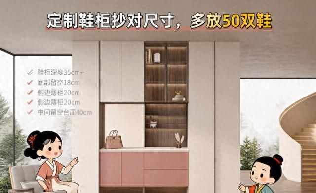 定制鞋柜避坑指南，做好这4点，空间翻倍更实用