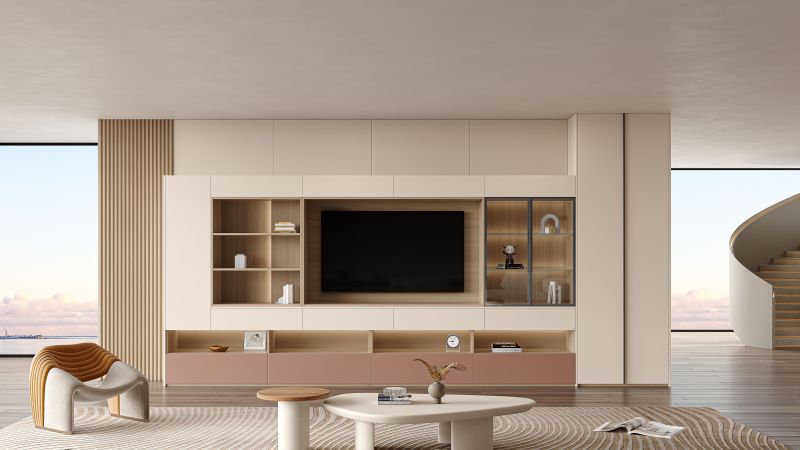 电视墙别只挂电视，定制满墙柜，收纳翻倍还显大 - 家居知识