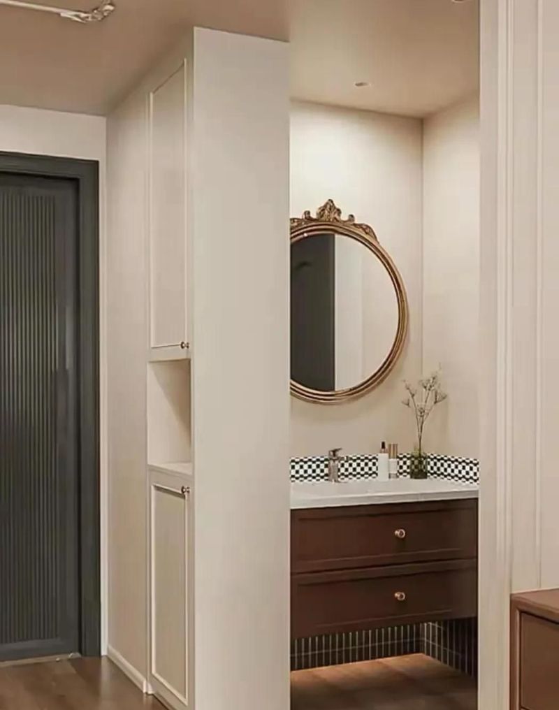 卫生间隔挡柜，干湿分离巧设计 - 家居知识