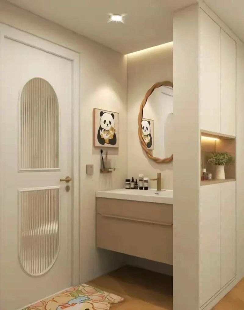 卫生间隔挡柜，干湿分离巧设计 - 家居知识