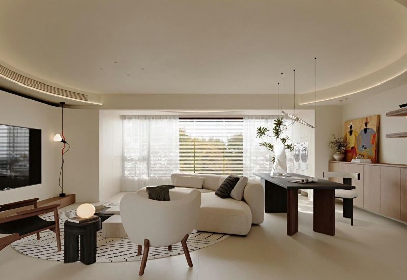 分享/奶油复古风的餐客厅 - 家居知识