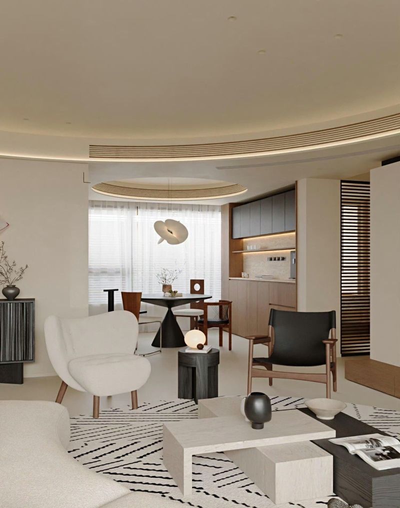 分享/奶油复古风的餐客厅 - 家居知识