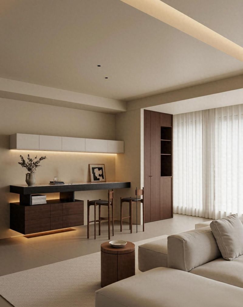 客厅以流动感为核心，原木风无界之美才是年轻人理想中的居住范本 - 家居知识