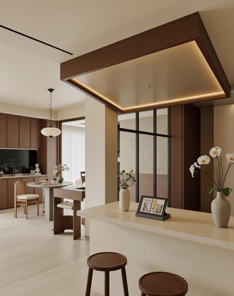 客厅以流动感为核心，原木风无界之美才是年轻人理想中的居住范本 - 家居知识