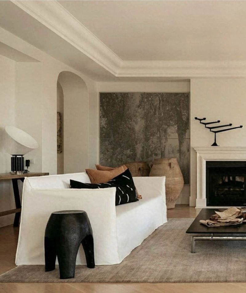 侘寂风客厅，自然质朴的美学空间