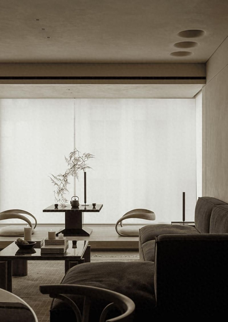 168㎡极简侘寂风，永不失望的高级感！