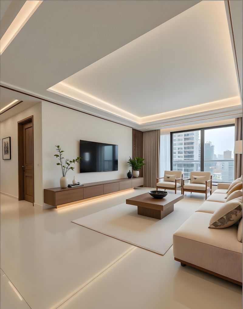 132平极简中古风，浅色系打造干净利落家居空间