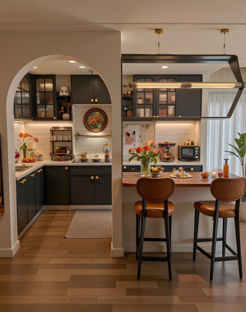 同款户型中古风装修，气质与质感瞬间拉开差距