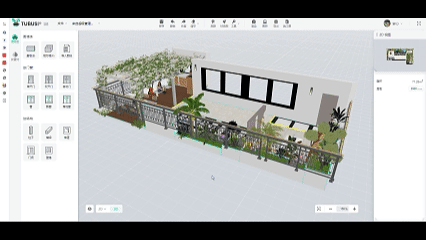 露台花园混搭设计，赏花休闲两不误，颜值与实用并存