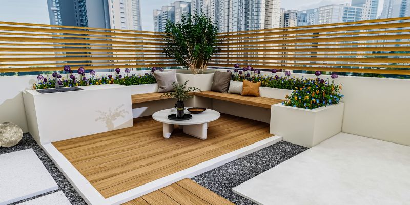 露台花园混搭设计,赏花休闲两不误,颜值与实用并存 露台花园混搭风|一半养花一半休闲,颜值实用性双在线 - 家居知识