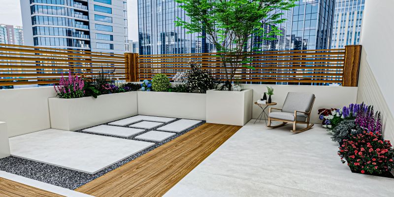 露台花园混搭设计,赏花休闲两不误,颜值与实用并存 露台花园混搭风|一半养花一半休闲,颜值实用性双在线 - 家居知识