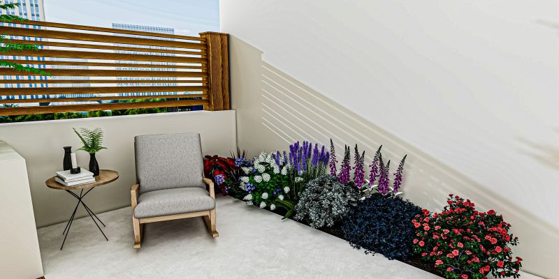 露台花园混搭设计,赏花休闲两不误,颜值与实用并存 露台花园混搭风|一半养花一半休闲,颜值实用性双在线 - 家居知识