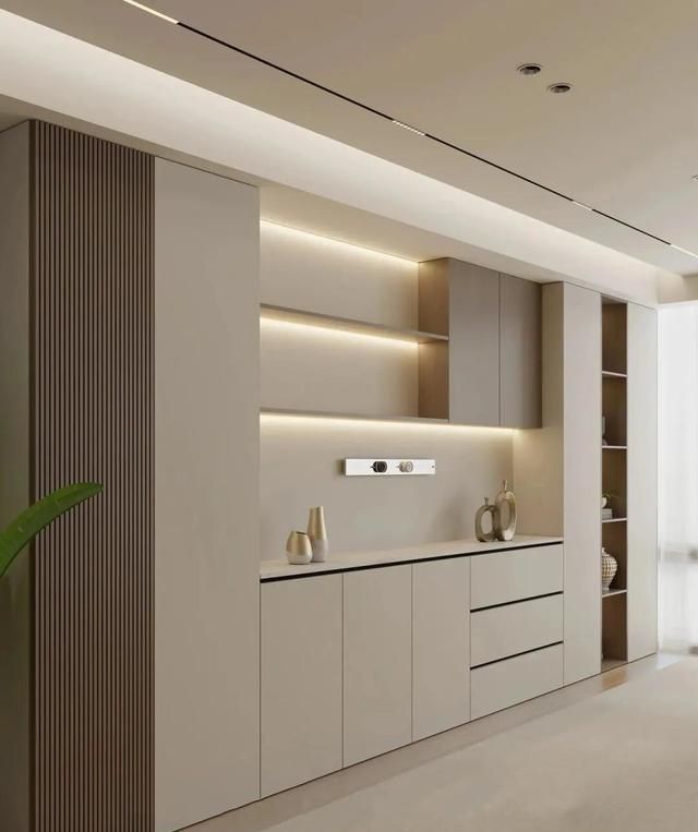 酒柜餐边柜一体设计,5个实用技巧打造高级感不费钱 酒柜+餐边柜一体化设计!5个技巧?高级感不费钱 - 家居知识