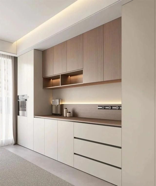 酒柜餐边柜一体设计,5个实用技巧打造高级感不费钱 酒柜+餐边柜一体化设计!5个技巧?高级感不费钱 - 家居知识