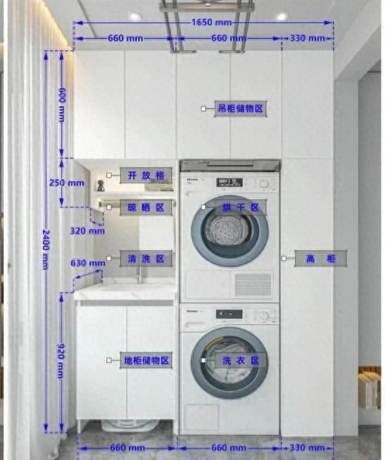8种阳台柜设计风格及尺寸图，装修必备收藏指南