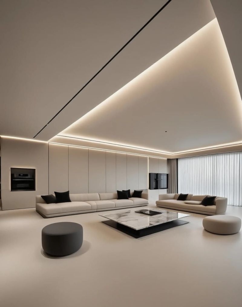 2026即将流行的极简风客厅装修效果参考！ - 家居知识