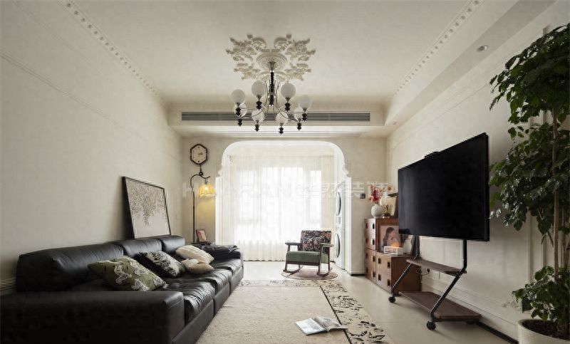 合肥华邦蜀山里115㎡法式中古风装修实景落地，优雅复古范儿十足