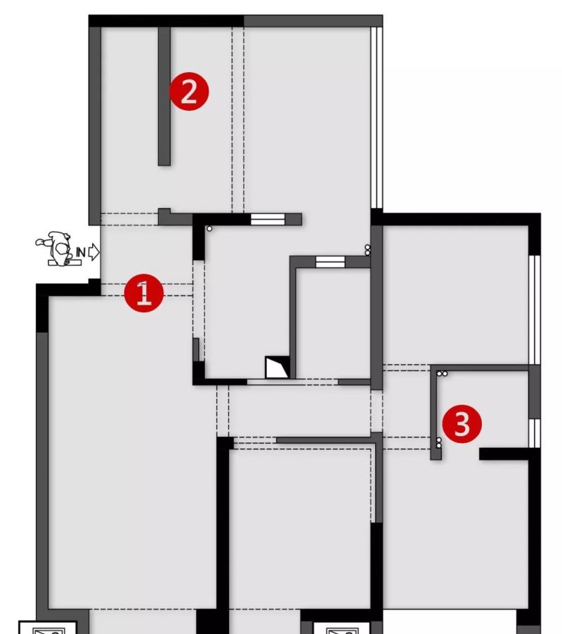 98㎡北欧轻奢极简风，自然搭配打造高级档次感