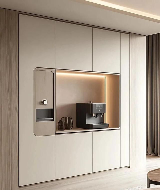 餐边柜封神设计，极简原木风，高级实用还耐用 - 家居知识