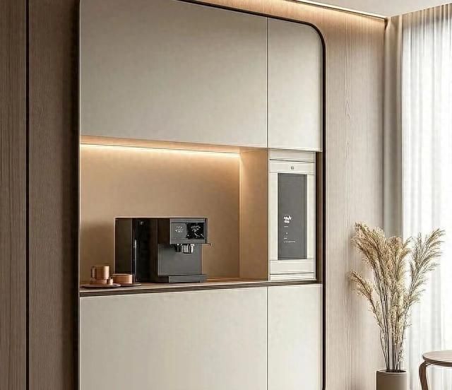 极简原木风餐边柜，高级实用又耐用的封神设计