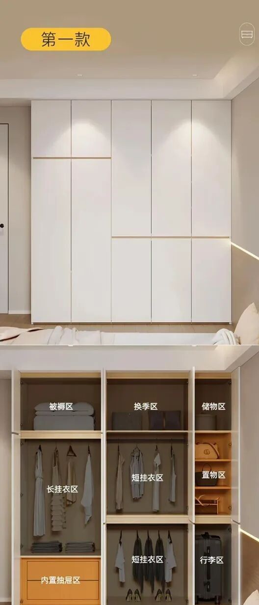 定制衣柜别乱做！9款分段式设计+内部结构，照着做超能装 - 家居知识