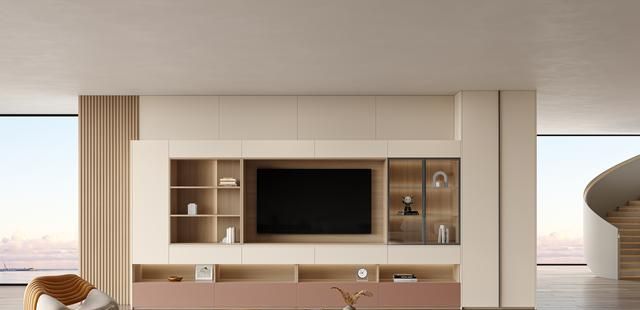 电视墙别只挂电视。定制满墙柜，收纳翻倍还显大 - 家居知识
