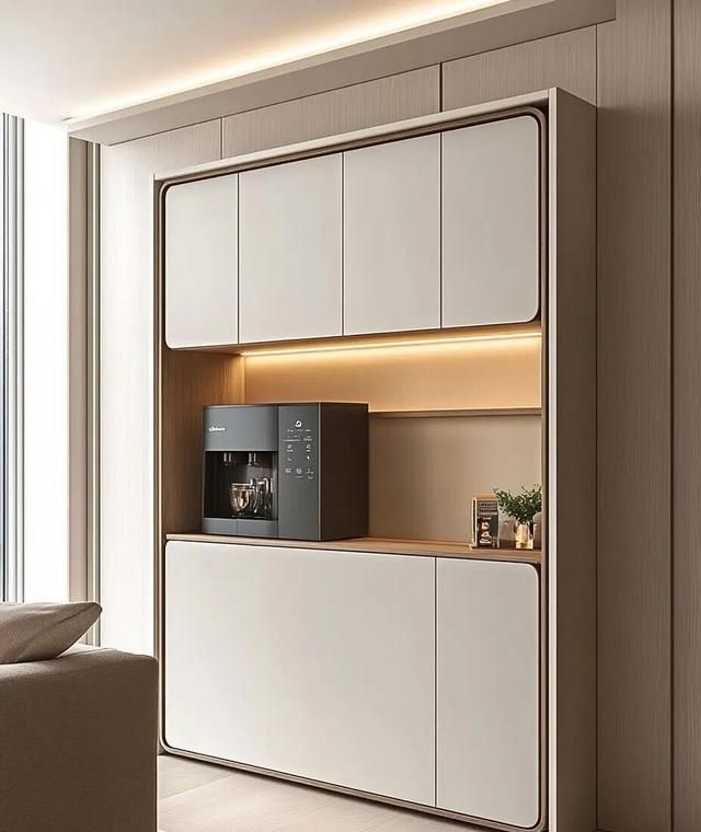 极简原木风餐边柜,高级实用又耐用的封神设计 餐边柜封神设计,极简原木风,高级实用还耐用 - 家居知识