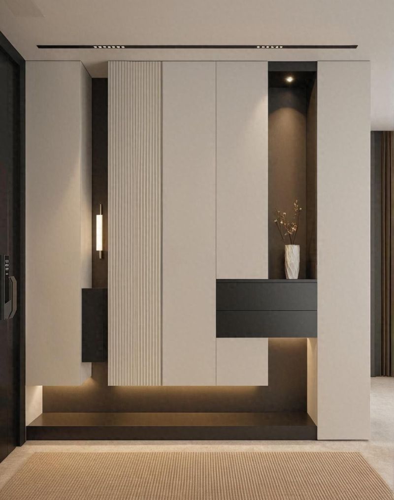 20款让人越看越爱的意式极简风玄关鞋柜设计