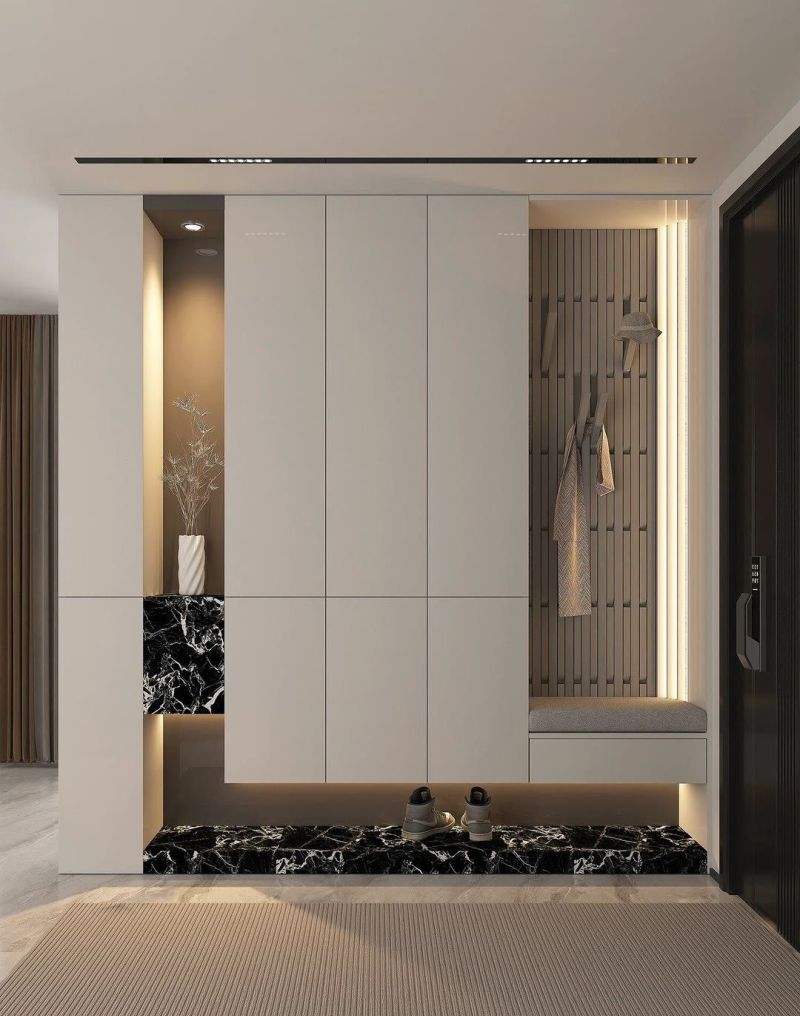 20款让人越看越爱的意式极简风玄关鞋柜设计 越看越喜欢的 20 款意式极简风格玄关鞋柜设计 - 家居知识