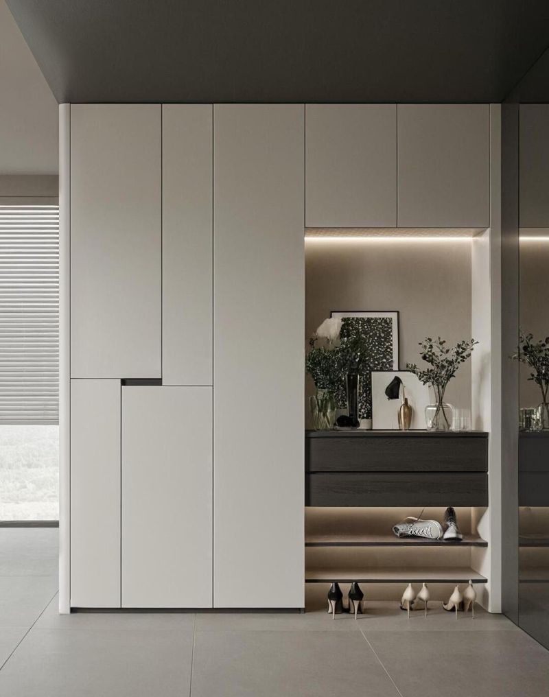 20款让人越看越爱的意式极简风玄关鞋柜设计 越看越喜欢的 20 款意式极简风格玄关鞋柜设计 - 家居知识