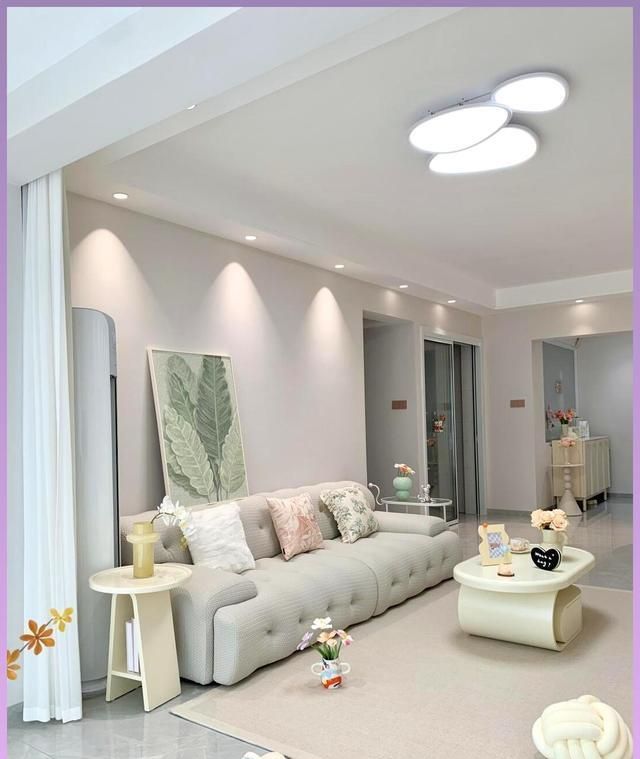 因“拒绝过度装修”走红，全屋奶油风太治愈，这才是梦中情家： - 家居知识