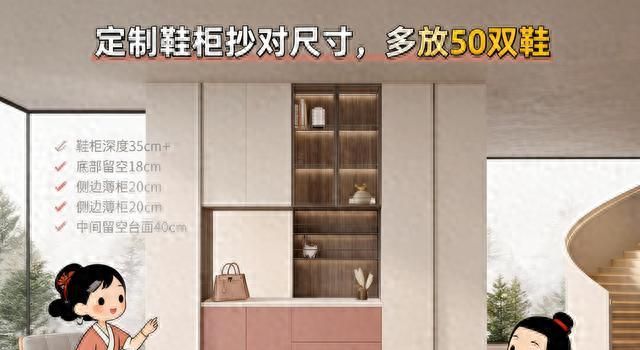 定制鞋柜避坑指南，做好这4点，收纳翻倍又实用