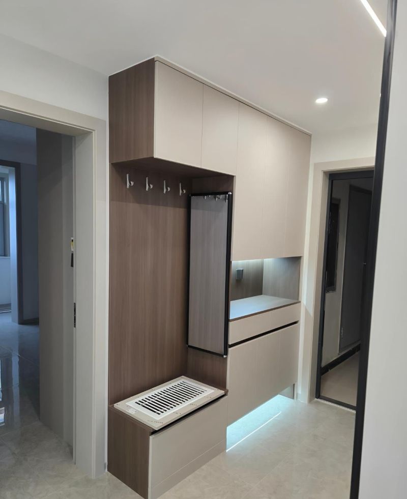 惊艳设计!这款玄关柜的高级感让人一见倾心 怎么会有这么高级的玄关柜~ - 家居知识