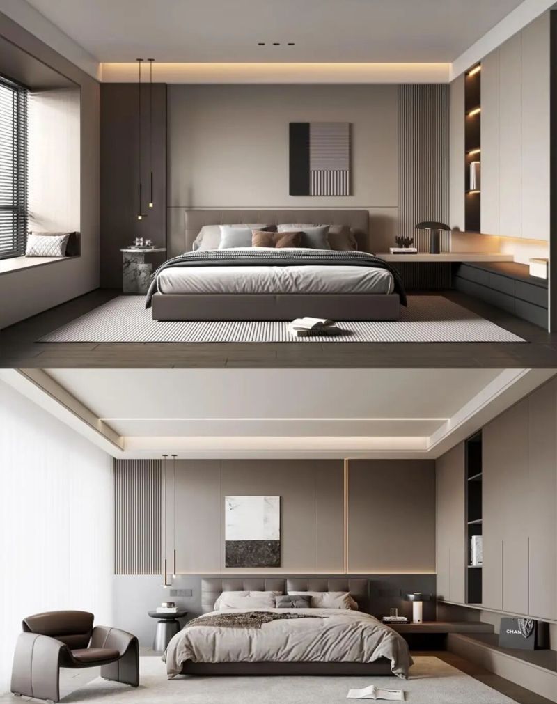 意式轻奢卧室,霸总风范的极致演绎 霸总既视感的意式轻奢风卧室篇 - 家居知识