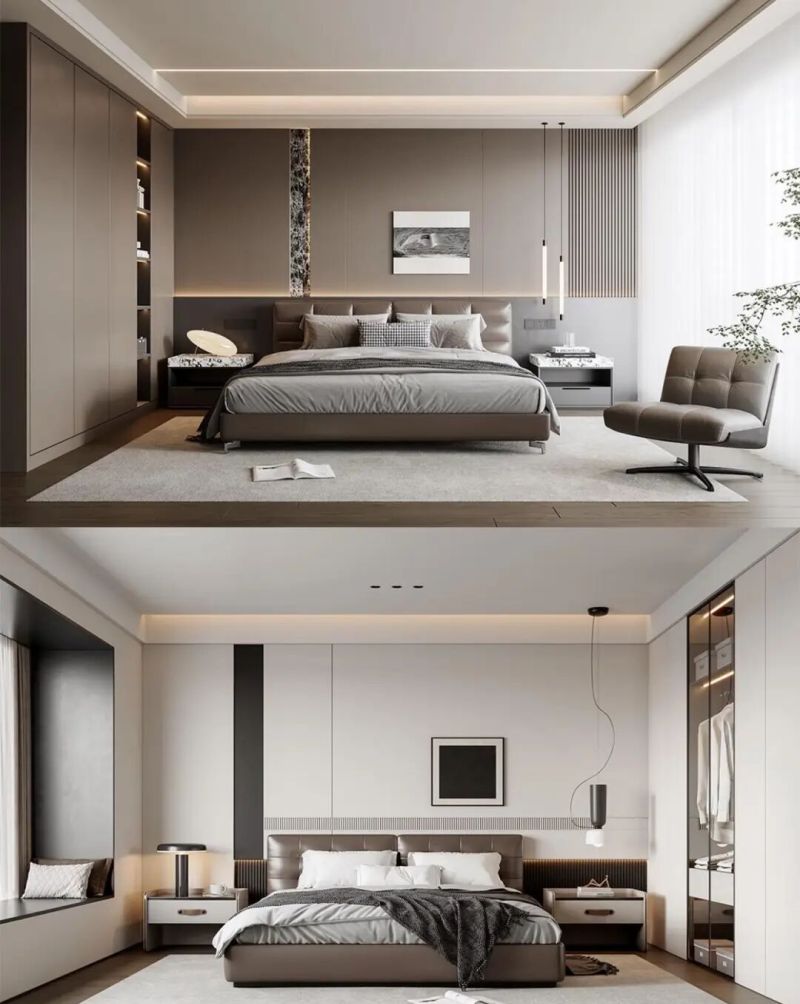 意式轻奢卧室,霸总风范的极致演绎 霸总既视感的意式轻奢风卧室篇 - 家居知识